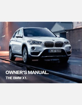 bmw x1 2018 owners manual